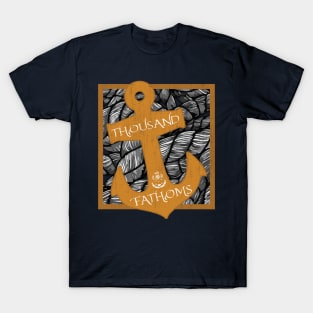 Thousand Fathoms Anchor Aged T-Shirt